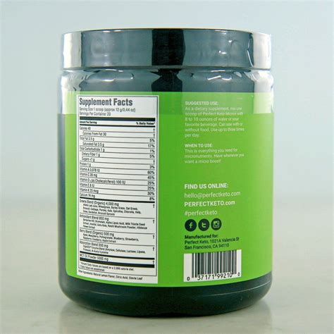 Buy Perfect Keto Lemon Micro Greens Powder in Canada at Pure Feast