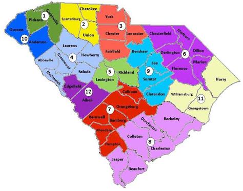 South Carolina School Districts Map - Sammy Coraline