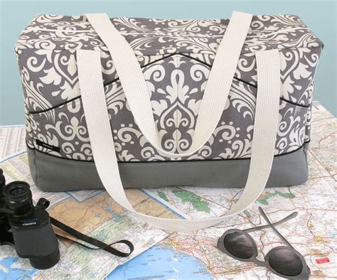 Free Damask Duffle Bag Pattern | It's Sew Easy