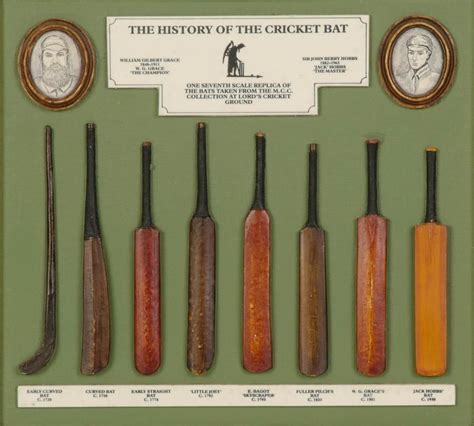 MCC's Cricket Bat History Display - Sporting - Cricket - Memorabilia