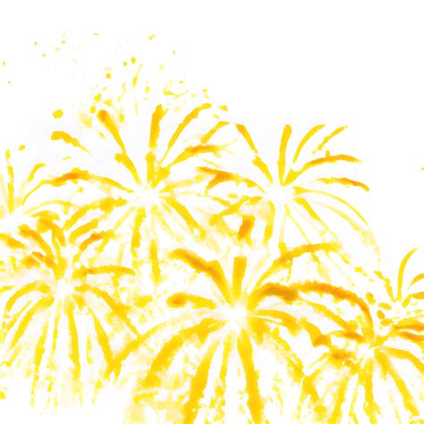 Yellow Fireworks Background · Creative Fabrica