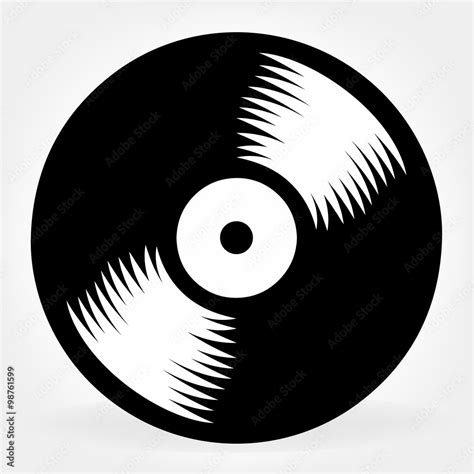 vinyl record logo Stock Vector | Adobe Stock