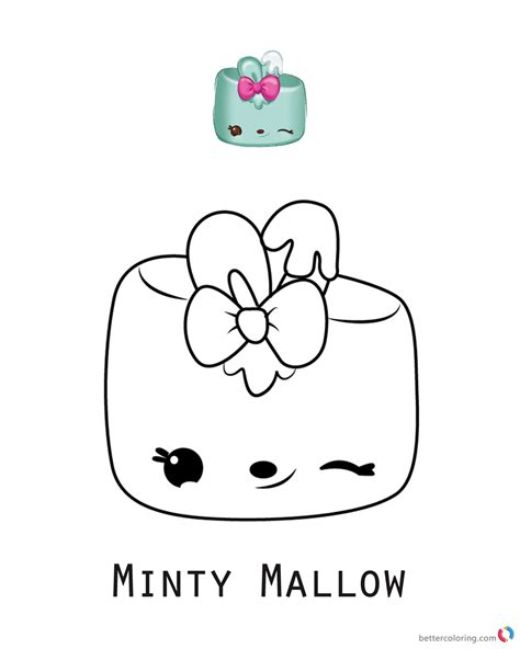 Minty Mallow Num Noms Coloring Pages Series 3 - Free Printable Coloring Pages