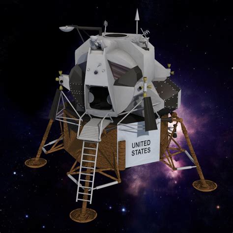 Eagle Lunar Lander Studio Max 3D Model .max - CGTrader.com