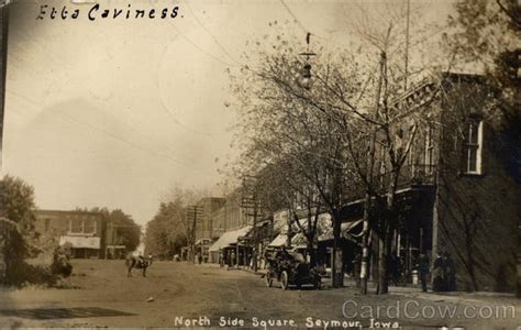 North Side Square Seymour, IA Postcard