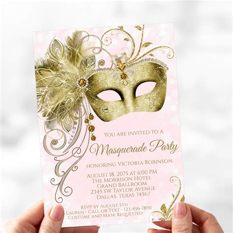 Unique Masquerade Invitations