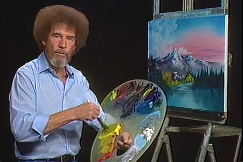 Bob Ross holding a paint palette : r/bobrossholdingthings