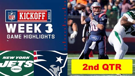 New York Jets vs. New England Patriots Full Highlights 2nd QTR | NFL ...