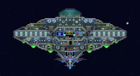 Terraria: UFO Spaceship | Terrarium, Terraria house design, Terraria ...