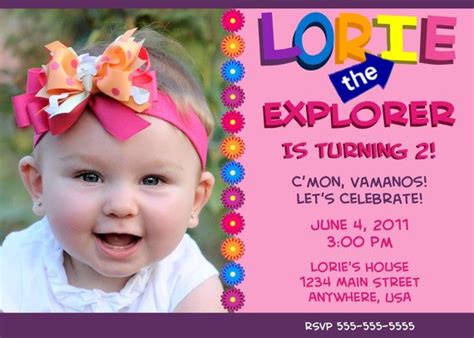 Birthday Invitation (Printable Digital File) - Dora the Explorer ...