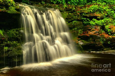 Cayuga Falls In Ganoga Glen Photograph by Adam Jewell