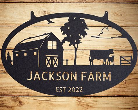 Personalized Metal Farm Signs Indoor Outdoor TMS213 – Tom Pham Designs