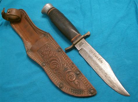 ANTIQUE EDGE 436 GERMAN ORIGINAL BOWIE KNIFE KNIVES OLD -- Antique ...