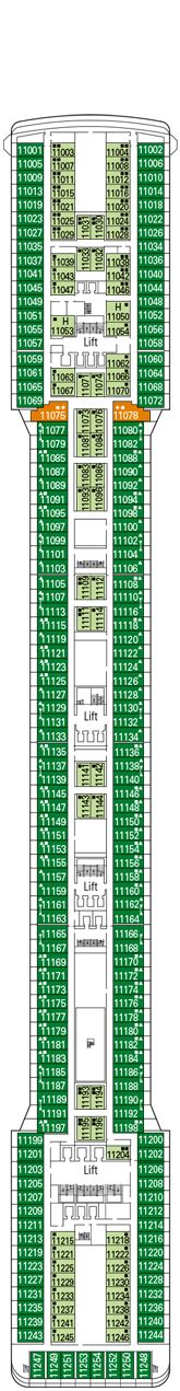 MSC Magnifica Deck plan & cabin plan