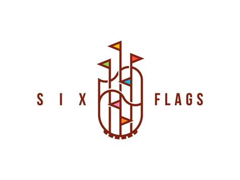 Six Flags | Graphic design logo, Six flags, Logo inspiration