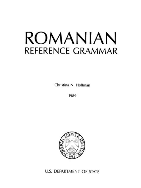 Romanian Grammar