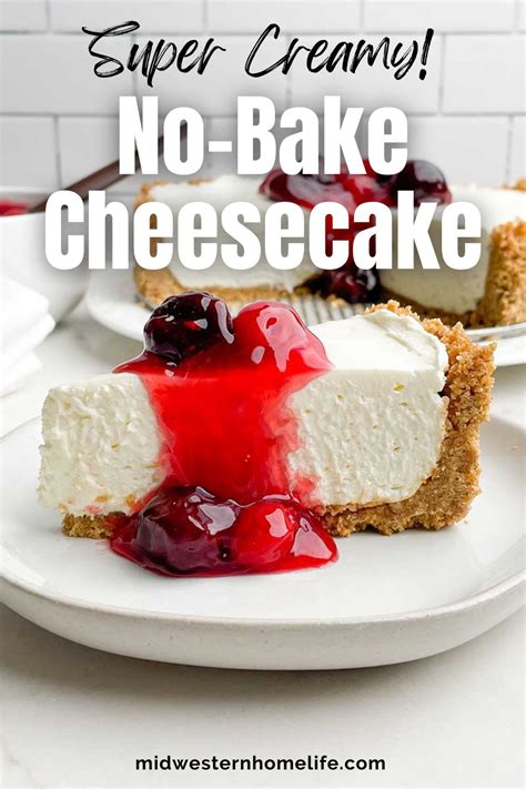 No-Bake Cheesecake with Cool Whip - Midwestern HomeLife