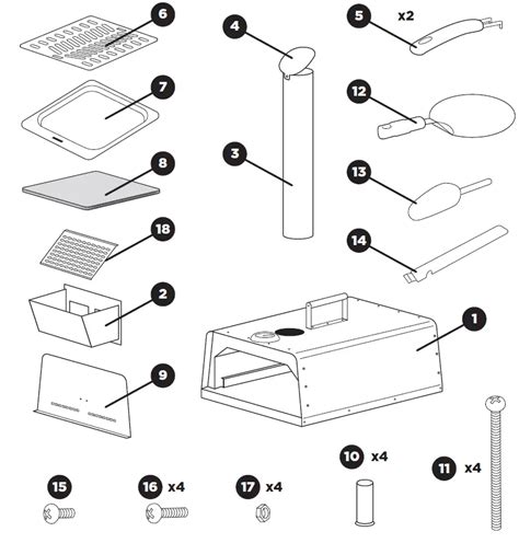 GBG PIZZOVSS13 Deluxe Wood-Fired Stainless Steel Pizza Oven Instruction Manual