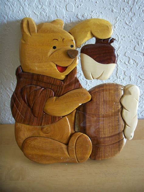 Disney Winnie the Pooh Wood Art | Intarsia wood patterns, Intarsia ...