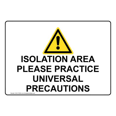 Isolation Precaution Signs Printable