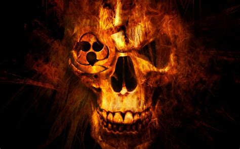 Fire Skull Wallpaper Desktop | HQ Wallpapers