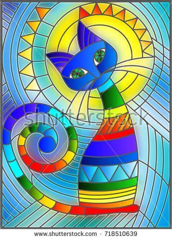 Cat Painting, Abstract Painting, Canvas Painting, Art Pop, Geometric ...