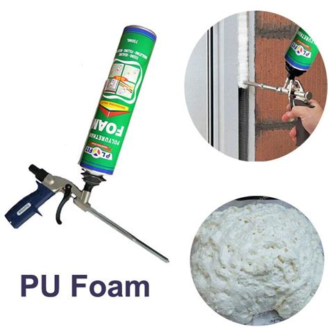 Waterproof Polyurethane PU Foam Spray 750ml Heat Preservationcold And ...