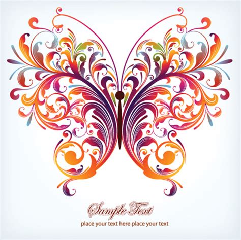 Colorful abstract butterfly elements vector Vectors graphic art designs in editable .ai .eps ...