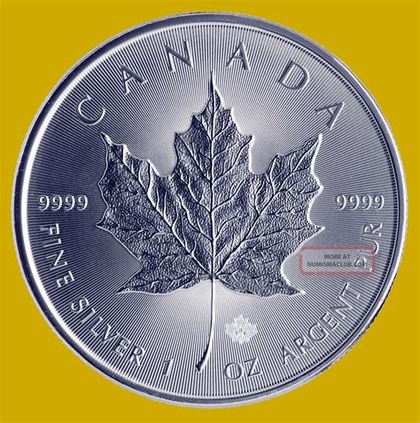 2014 Canadian Maple Leaf 1 Oz Silver Coin Brilliant Uncirculated 9999 Pure Silve