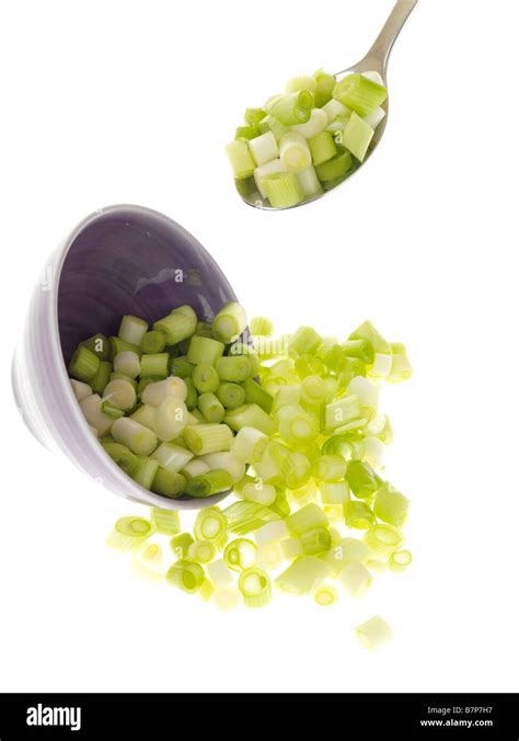 Chopped Spring Onions Stock Photo - Alamy