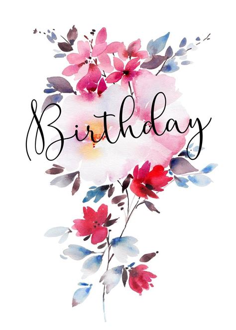 Pin by Maron Koe on Happy Birthday | Happy birthday art, Happy birthday flower, Birthday images