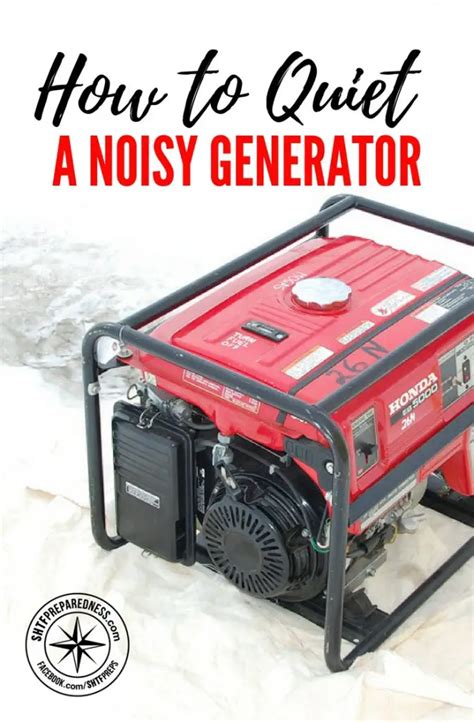 How to Quiet a Noisy Generator - SHTFPreparedness