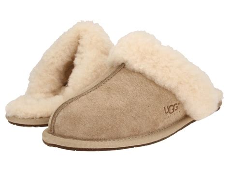 UGG Scuffette II Water-Resistant Slipper (Sand (Suede)) Women's Slippers | Slippers.com - Shop Comfy