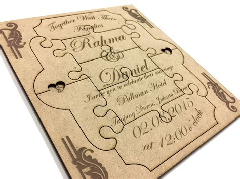 Puzzle Wedding Invitation Card by Ravaro Design | Bridestory.com