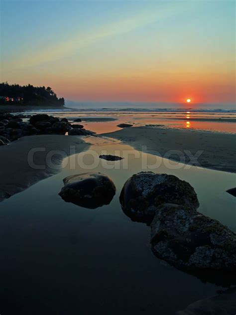 Sunset at the Beach on the Oregon Coast | Stock image | Colourbox