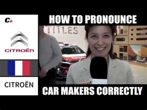 How to pronounce car brand names correctly - YouTube