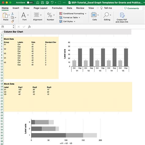 Excel Graph and Table Templates