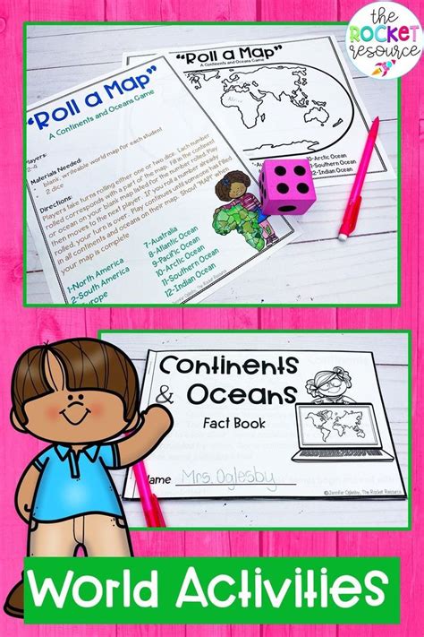 Continents and Oceans Activities | Continents Oceans Project and Maps | Third grade classroom ...