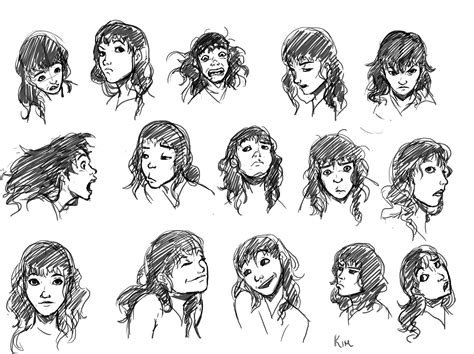 Facial Expression Sketches at PaintingValley.com | Explore collection ...