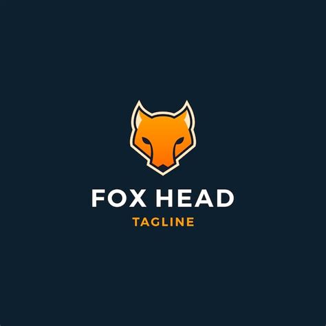 Premium Vector | Fox head logo