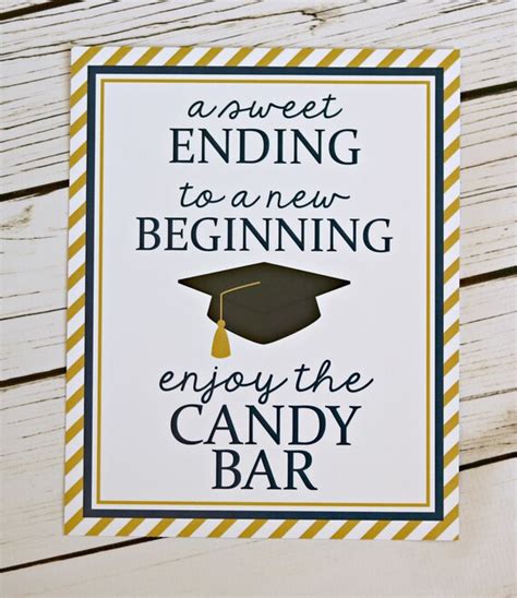 GRADUATION CANDY BUFFET, Candy Bar Sign, Grad Candy Bar, Graduation ...