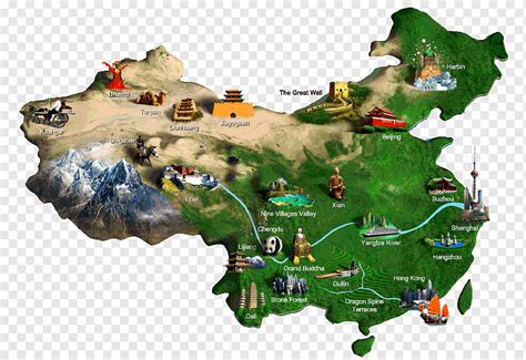 Great Wall of China Map Tourism Tourist attraction Kulturdenkmal, great wall of china, culture ...