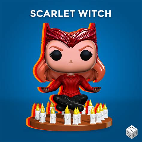 STL file WANDA MAXIMOFF - SCARLET WITCH FUNKO POP 🧙‍♀️・3D printable ...