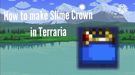 How to craft Slime Crown in Terraria - YouTube