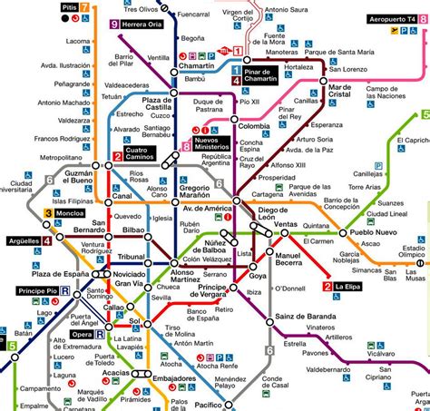 Madrid Subway Map - Photos Cantik