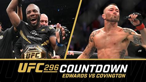 EDWARDS vs COVINGTON | UFC 296 Countdown - YouTube