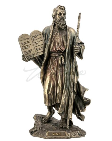 Moses Holding The Ten Commandments Statue Sculpture Figurine - GIFT BOXED | #1925517951