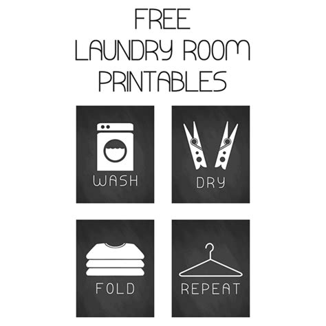 FREE Laundry Room Printables