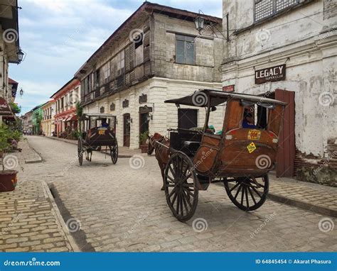 Vigan Kalesa Or Horse Drawn Carriage Editorial Photo | CartoonDealer ...