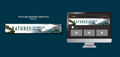 Free PSD | Beautiful nature youtube banner